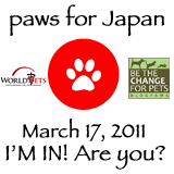 Paws for Japan Badge